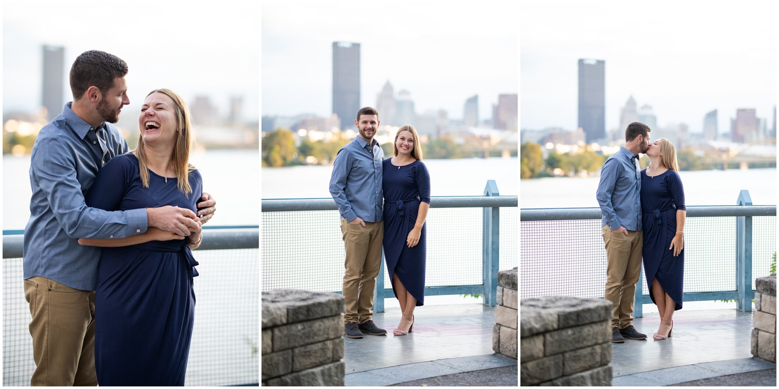 Washington's Landing Pittsburgh Engagement Session by Pittsburgh Wedding Photographer Acevedo Weddings
