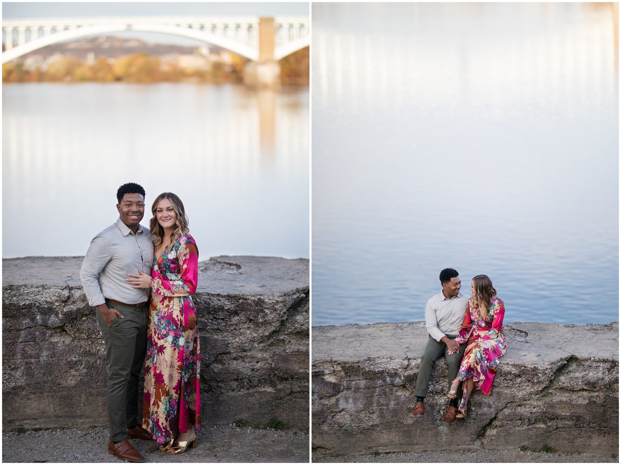 Herrs Island, Washington's Landing Fall Engagement Session in Pittsburgh PA by Pittsburgh Wedding Photographer Acevedo Weddings