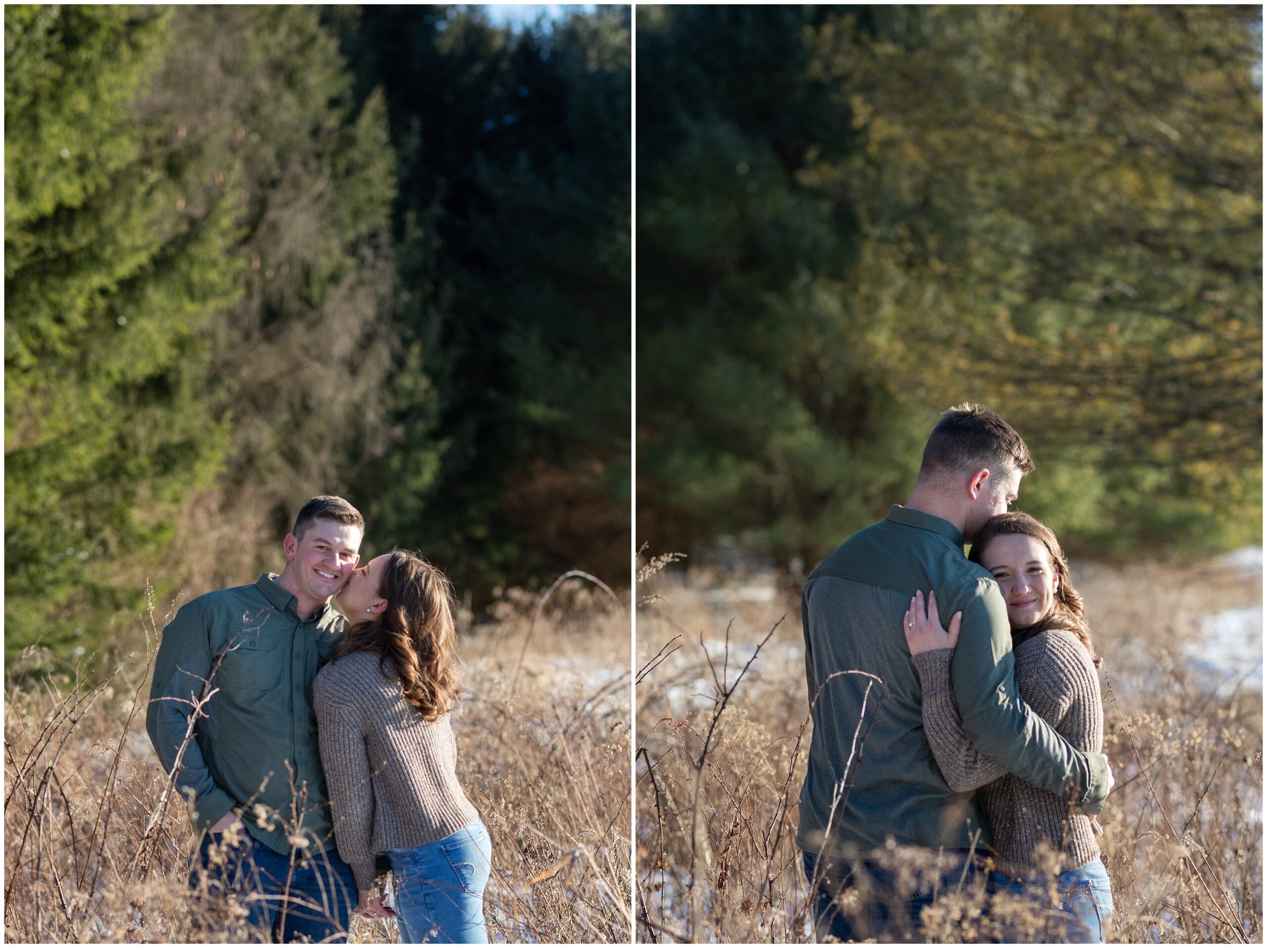 Outdoor Winter Engagement Session in Pittsburgh, PA Photographer by Pittsburgh Wedding & Engagement Photographer Acevedo Weddings