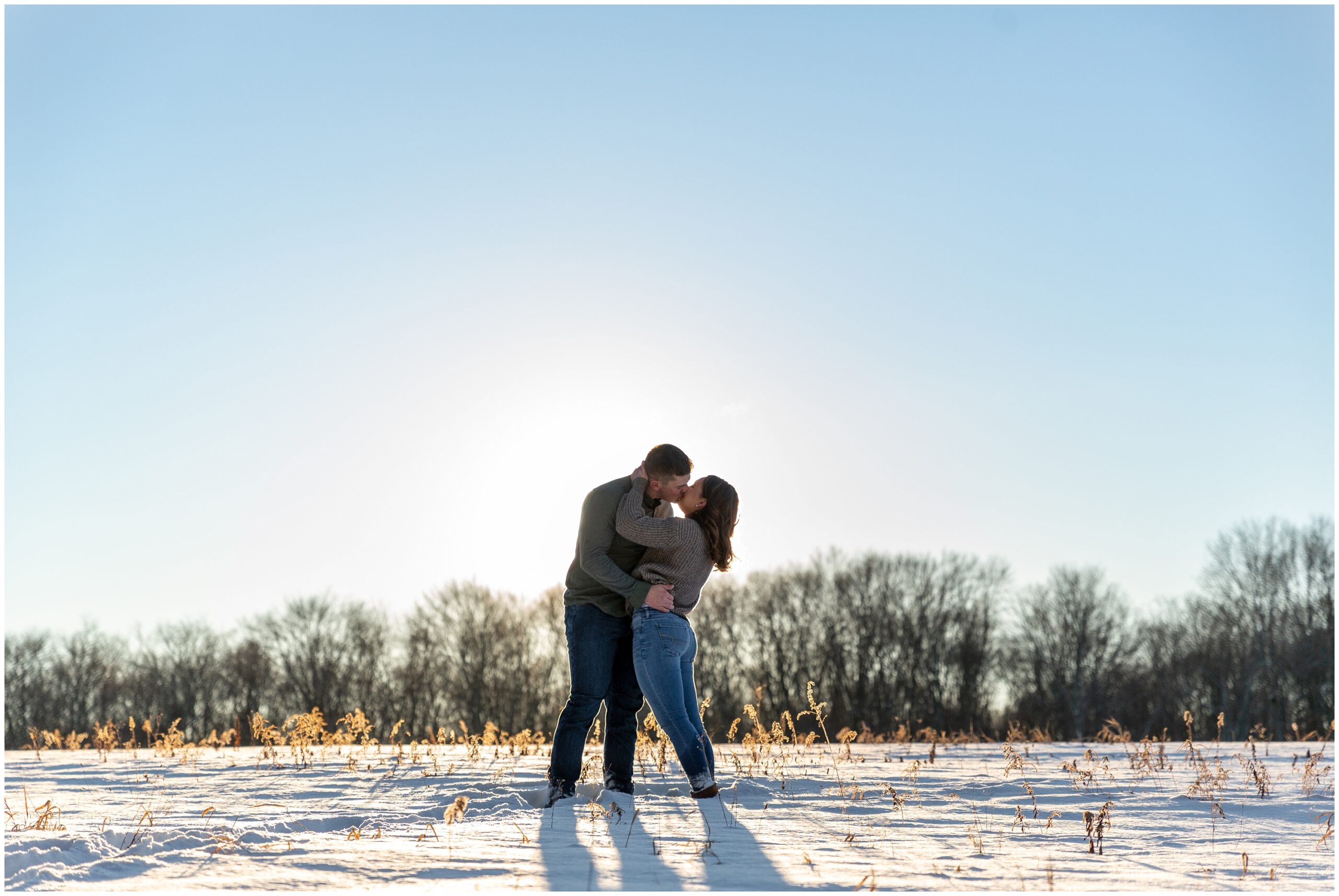 Outdoor Winter Engagement Session in Pittsburgh, PA Photographer by Pittsburgh Wedding & Engagement Photographer Acevedo Weddings