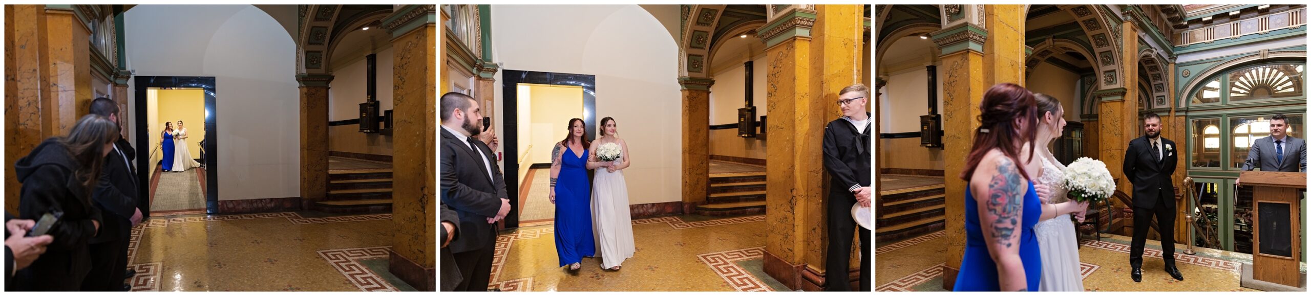 Grand Concourse Pittsburgh Elopement Photographed by Pittsburgh Wedding Photographer Acevedo Weddings