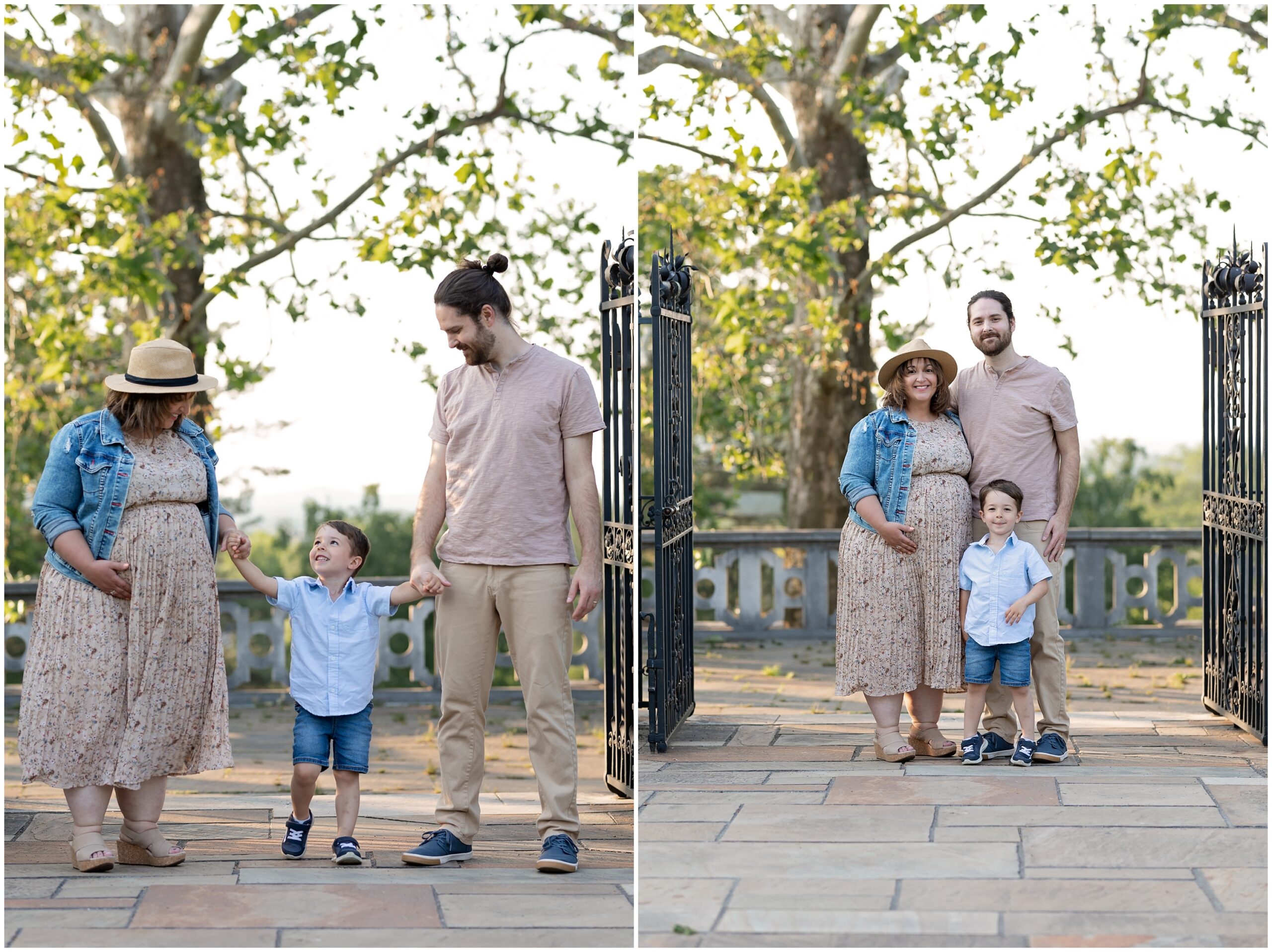 Mellon Park Family Maternity Session in Pittsburgh PA Photographed by Pittsburgh Maternity Photographer Acevedo Weddings
