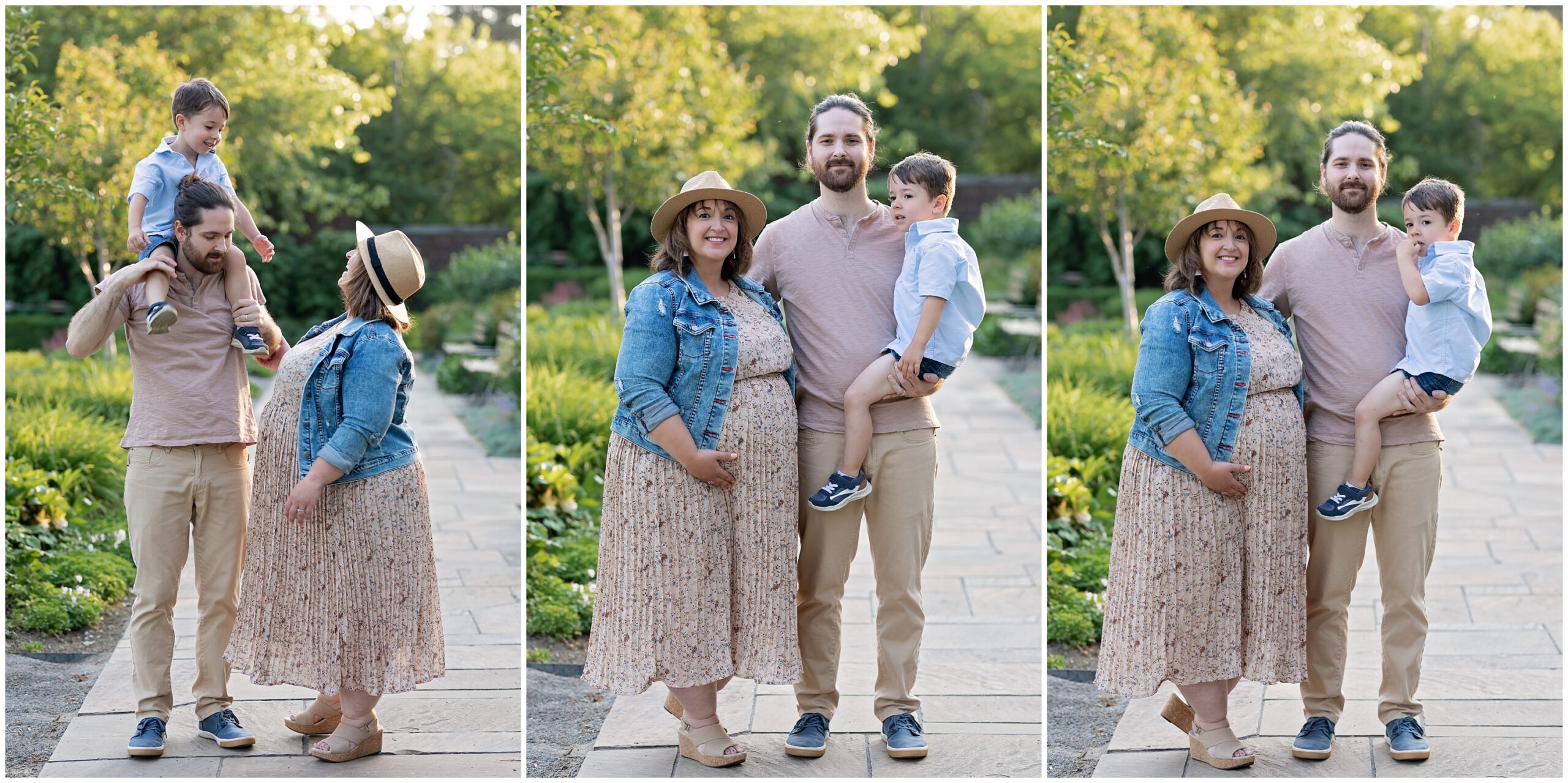 Mellon Park Family Maternity Session in Pittsburgh PA Photographed by Pittsburgh Maternity Photographer Acevedo Weddings