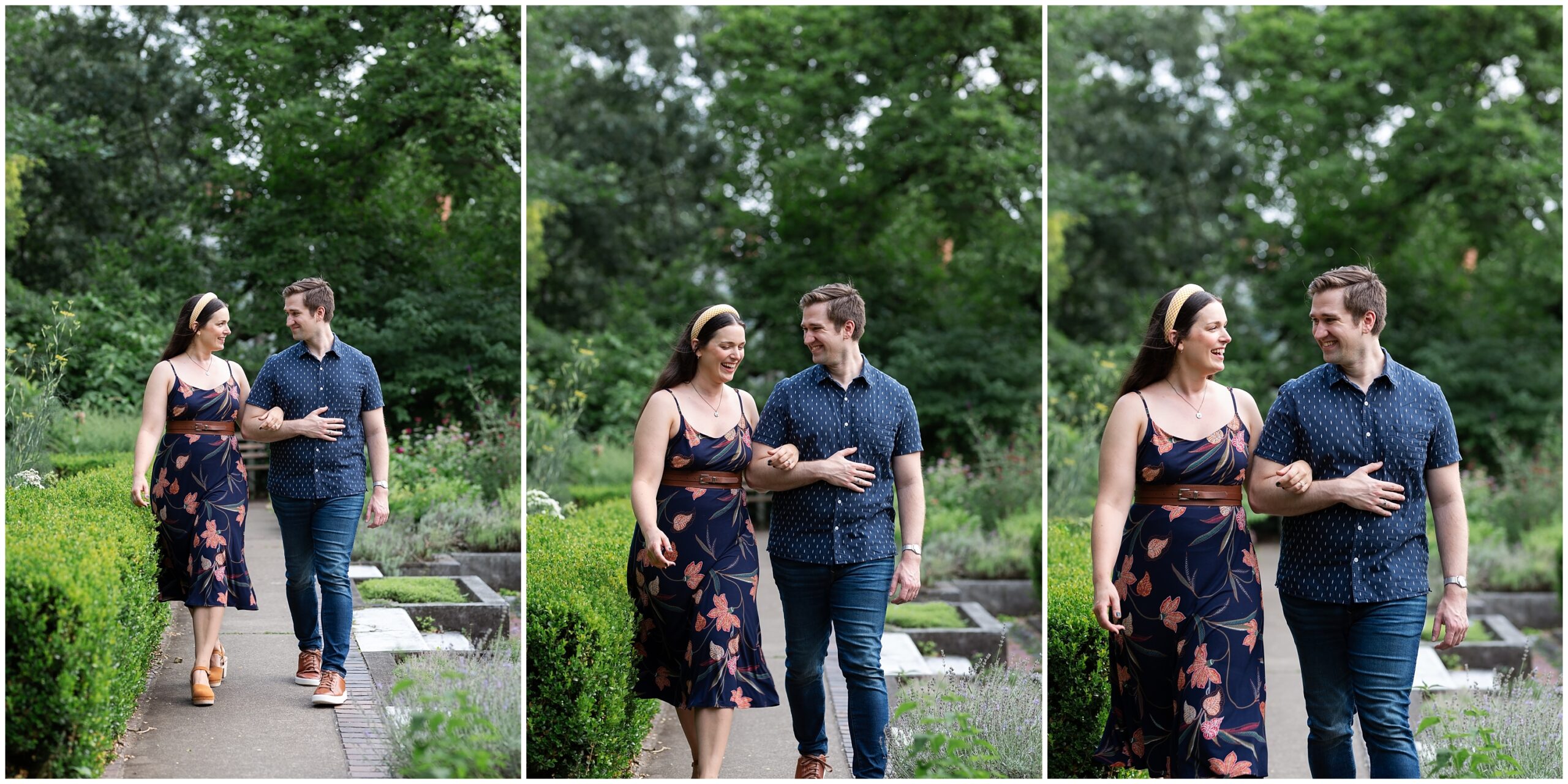 Mellon Park Engagement Session in Pittsburgh, PA photographed by Pittsburgh Wedding Photographer Acevedo Weddings