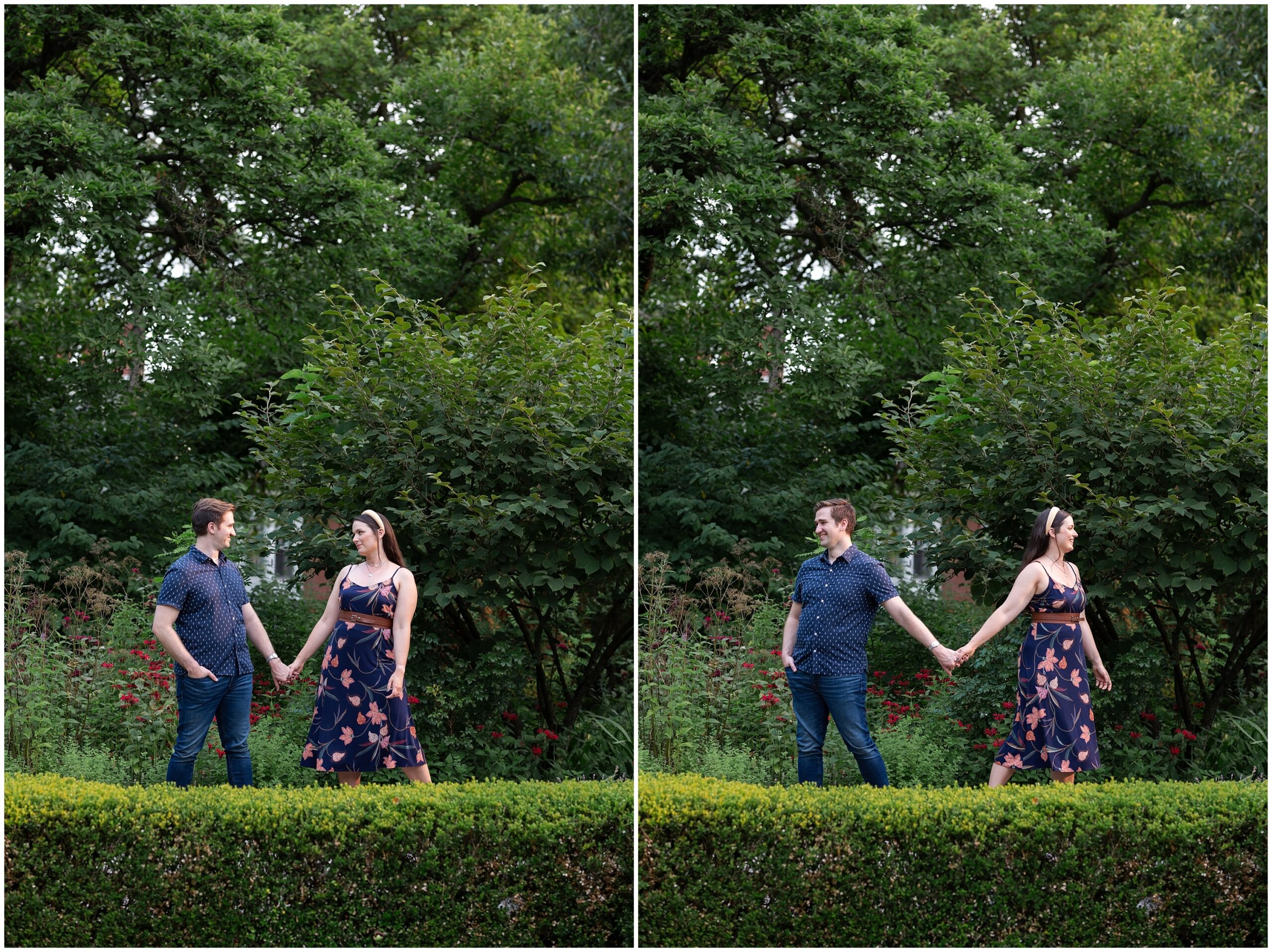 Mellon Park Engagement Session in Pittsburgh, PA photographed by Pittsburgh Wedding Photographer Acevedo Weddings