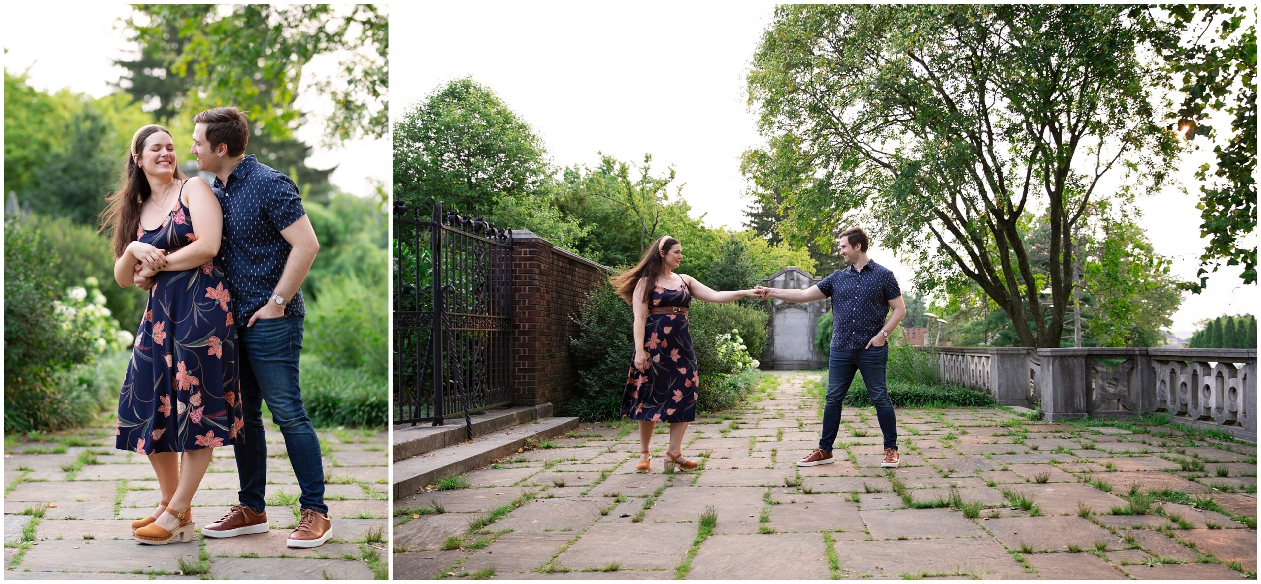 Mellon Park Engagement Session in Pittsburgh, PA photographed by Pittsburgh Wedding Photographer Acevedo Weddings