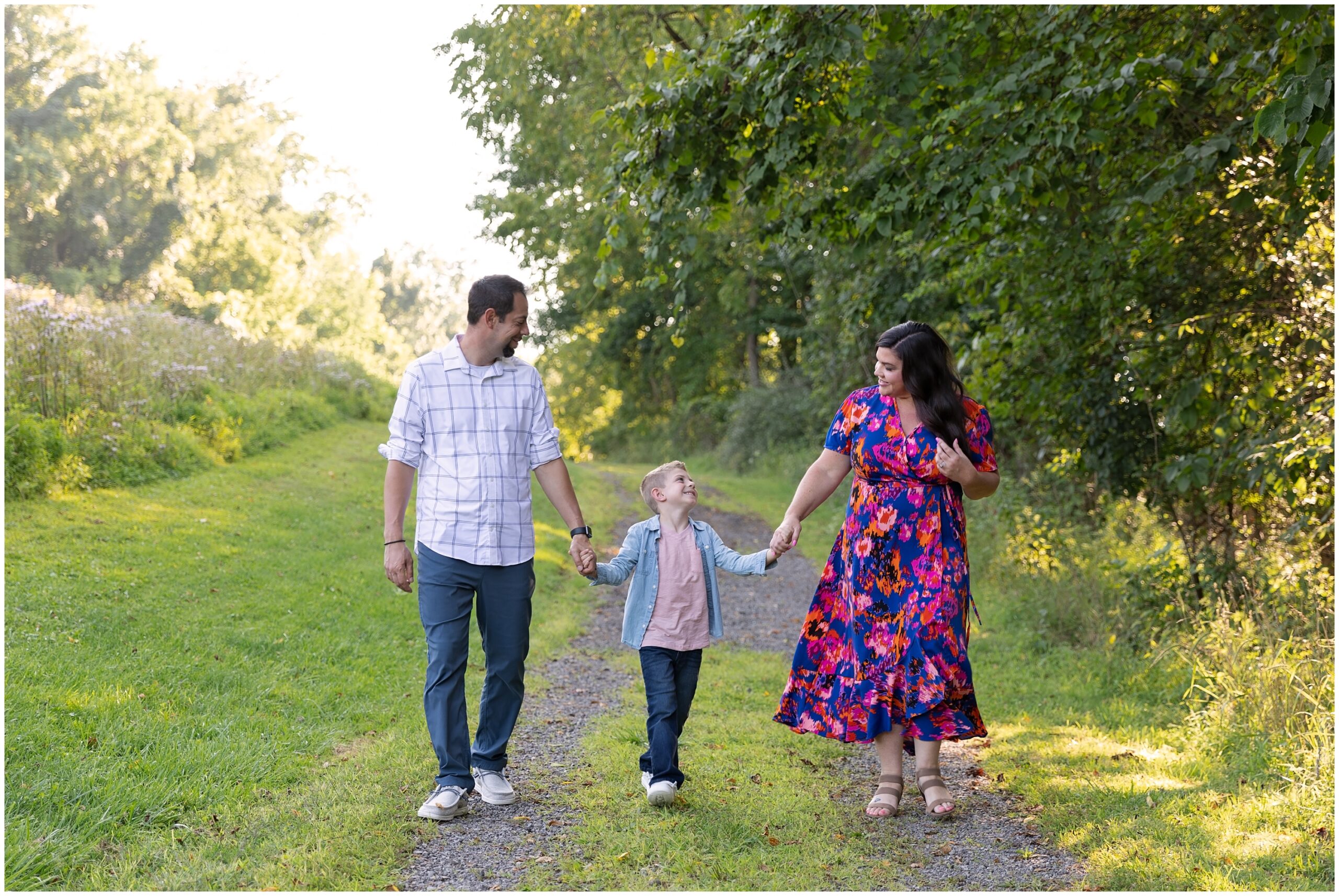 Outdoor Family Portrait Session in Boyce Park located in Plum, PA 