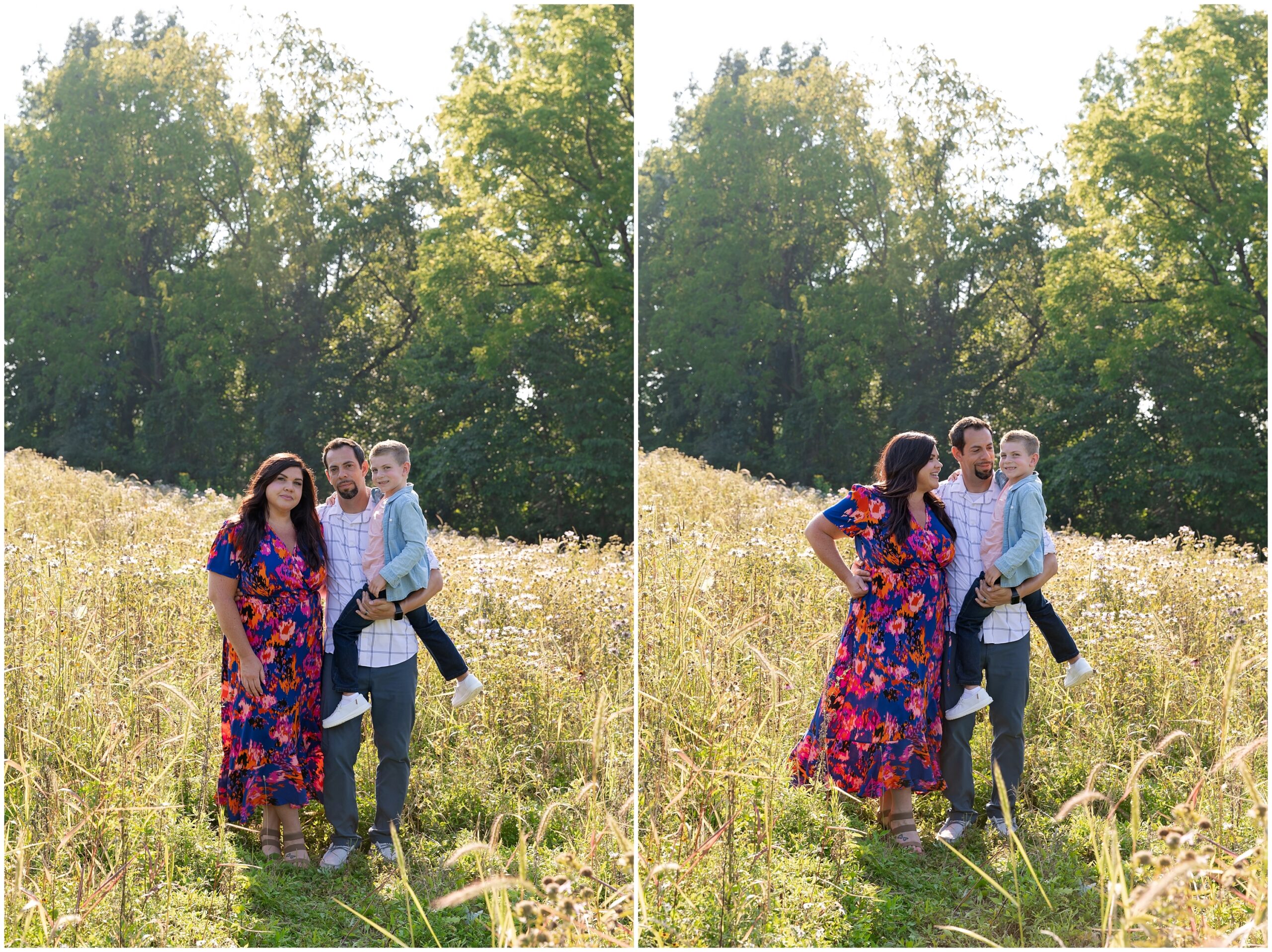 Outdoor Family Portrait Session in Boyce Park located in Plum, PA 