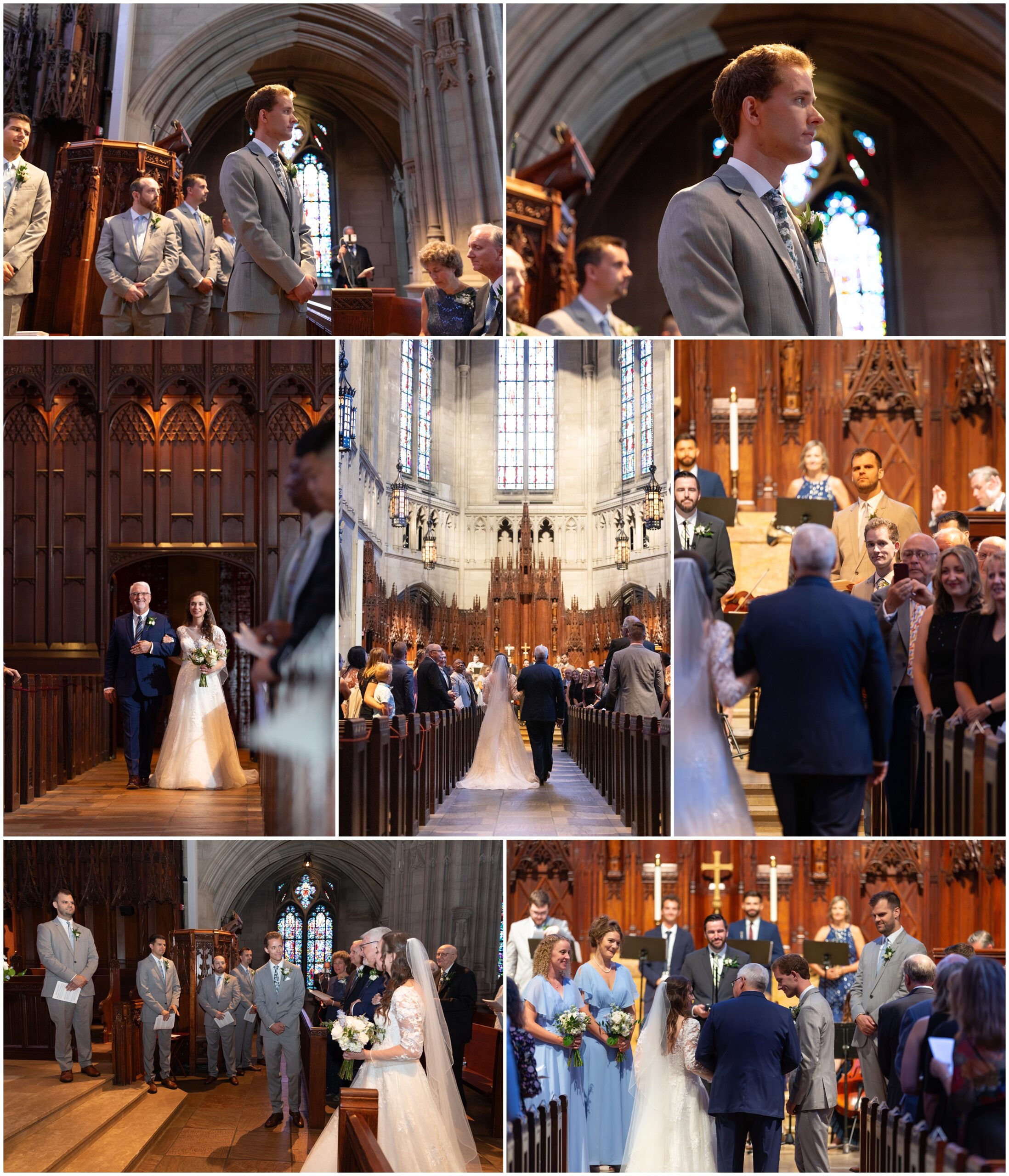 Heinz Memorial Chapel Wedding photos, pittsburgh wedding photographer, Catherine Acevedo Photography