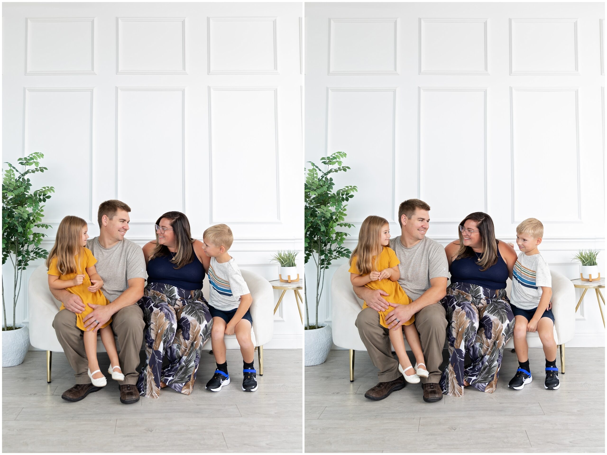 Studio Family Portrait Session in Pittsburgh, PA - Luxe Loft - East End Loft Studio Session in Point Breeze by Plum Borough Family Photographer Catherine Acevedo Photography