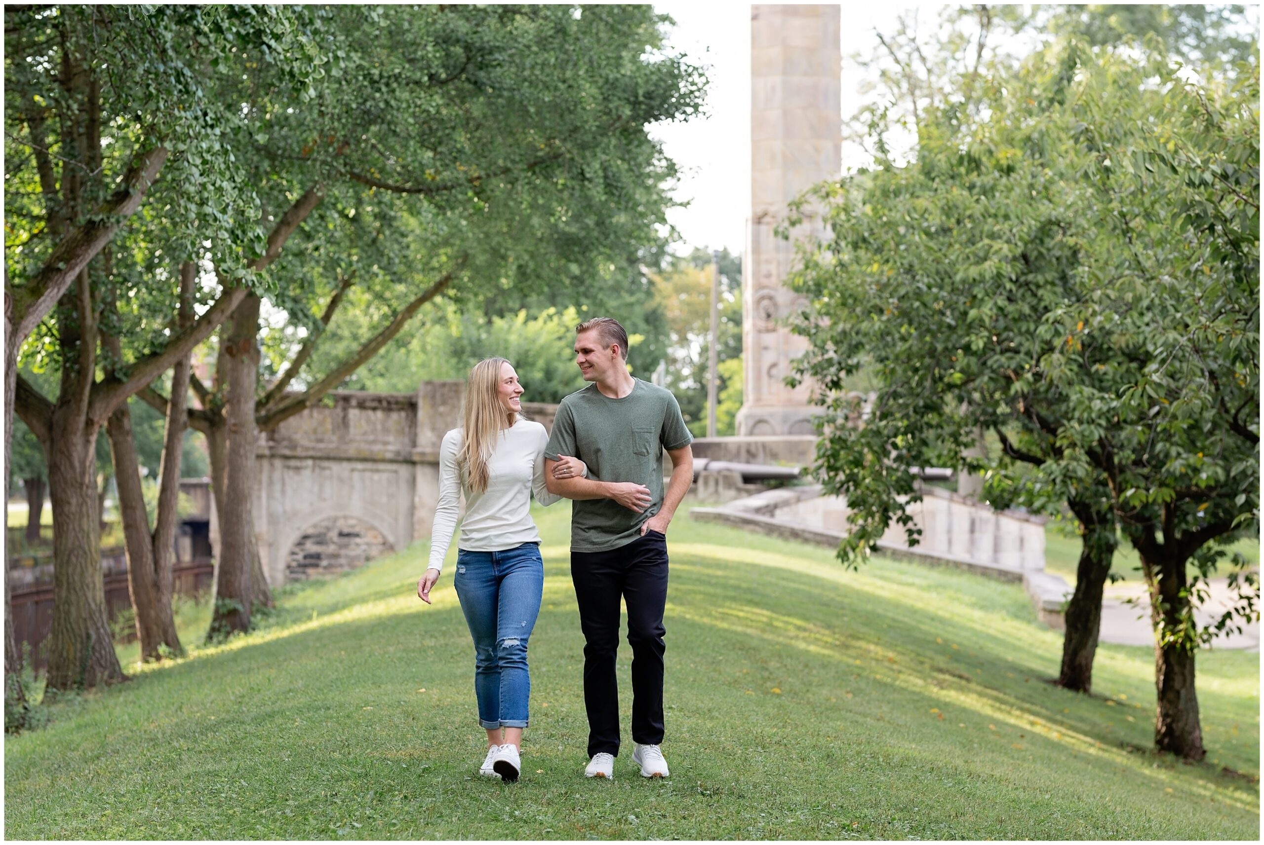 Allegheny Commons Park, Lake Elizabeth Engagement Session in Pittsburgh PA photographed by Pittsburgh Wedding Photographer Catherine Acevedo Photography