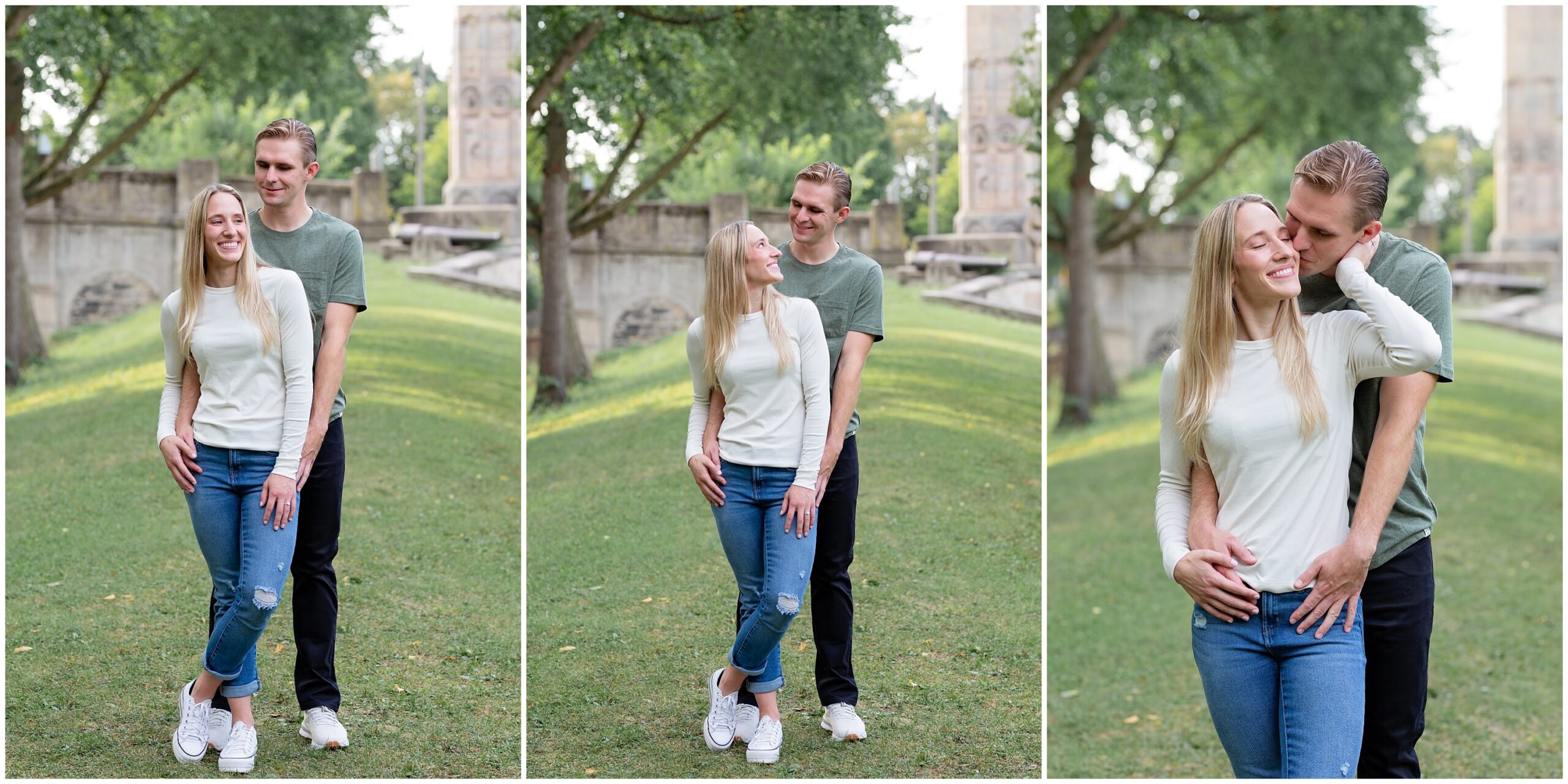 Allegheny Commons Park, Lake Elizabeth Engagement Session in Pittsburgh PA photographed by Pittsburgh Wedding Photographer Catherine Acevedo Photography