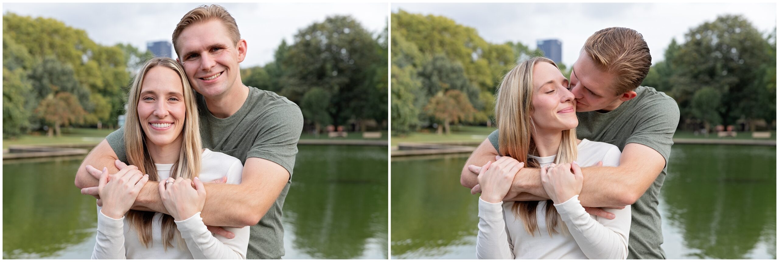 Allegheny Commons Park, Lake Elizabeth Engagement Session in Pittsburgh PA photographed by Pittsburgh Wedding Photographer Catherine Acevedo Photography
