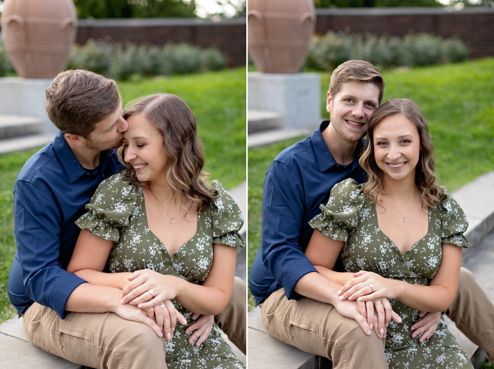 Summer Mellon Park Engagement Session Photographed by Pittsburgh Wedding Photographer Catherine Acevedo Photography