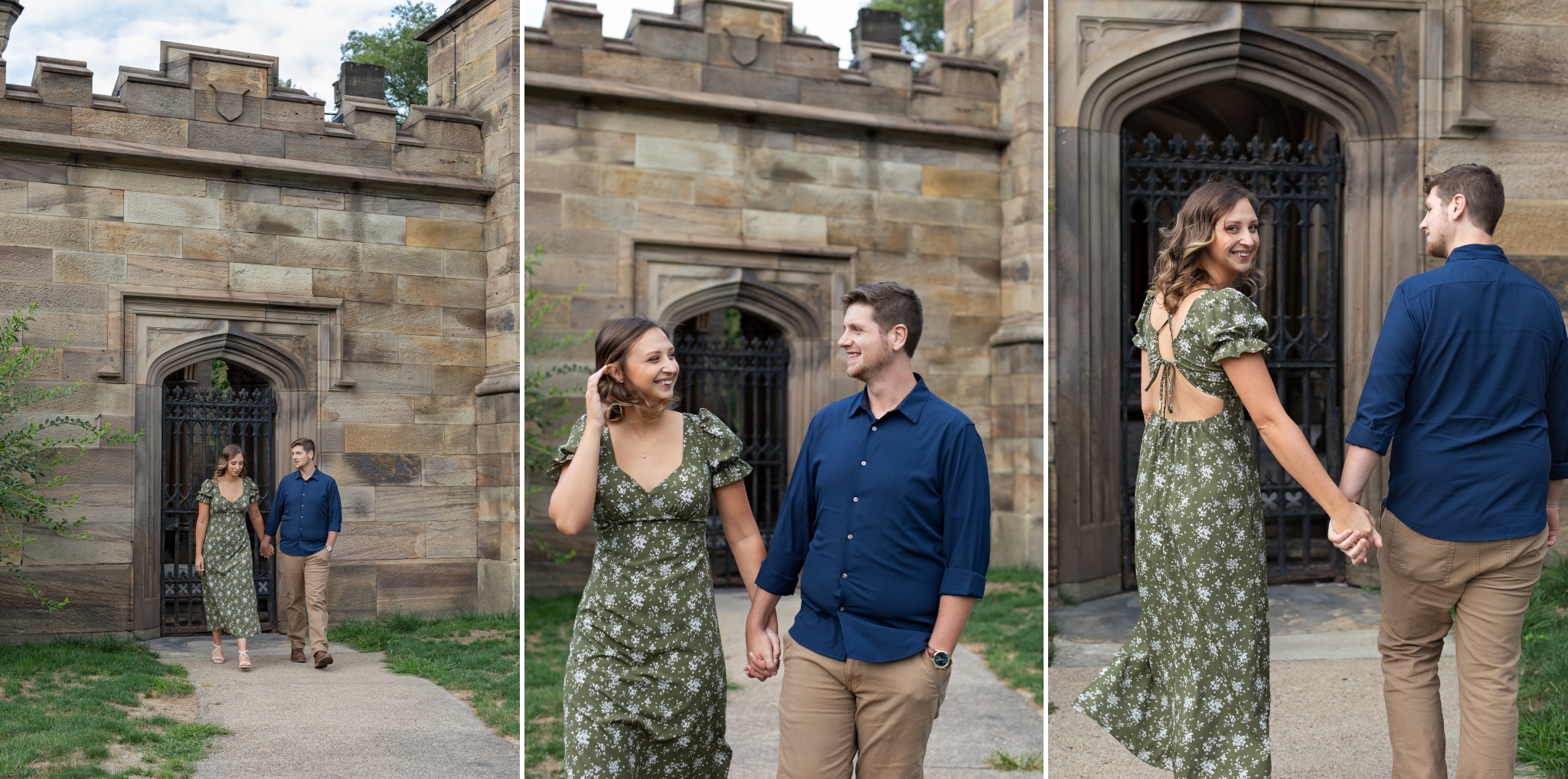 Allegheny Cemetery Lawrenceville Pittsburgh Engagement Session photographed by Pittsburgh Wedding Photographer Catherine Acevedo Photography